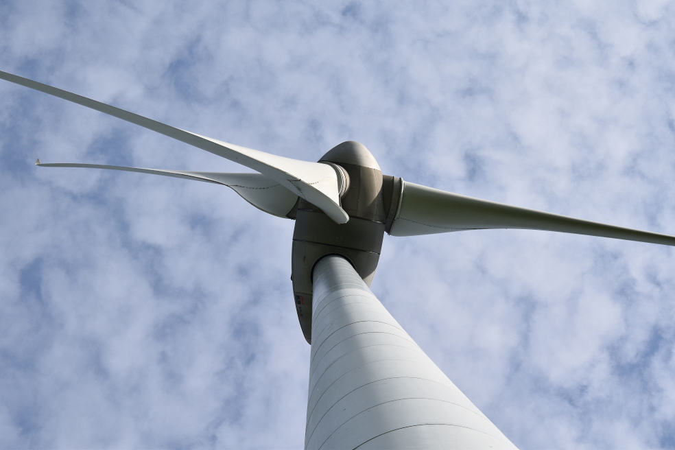 Groundworks, construction of roads and foundations of a wind farm